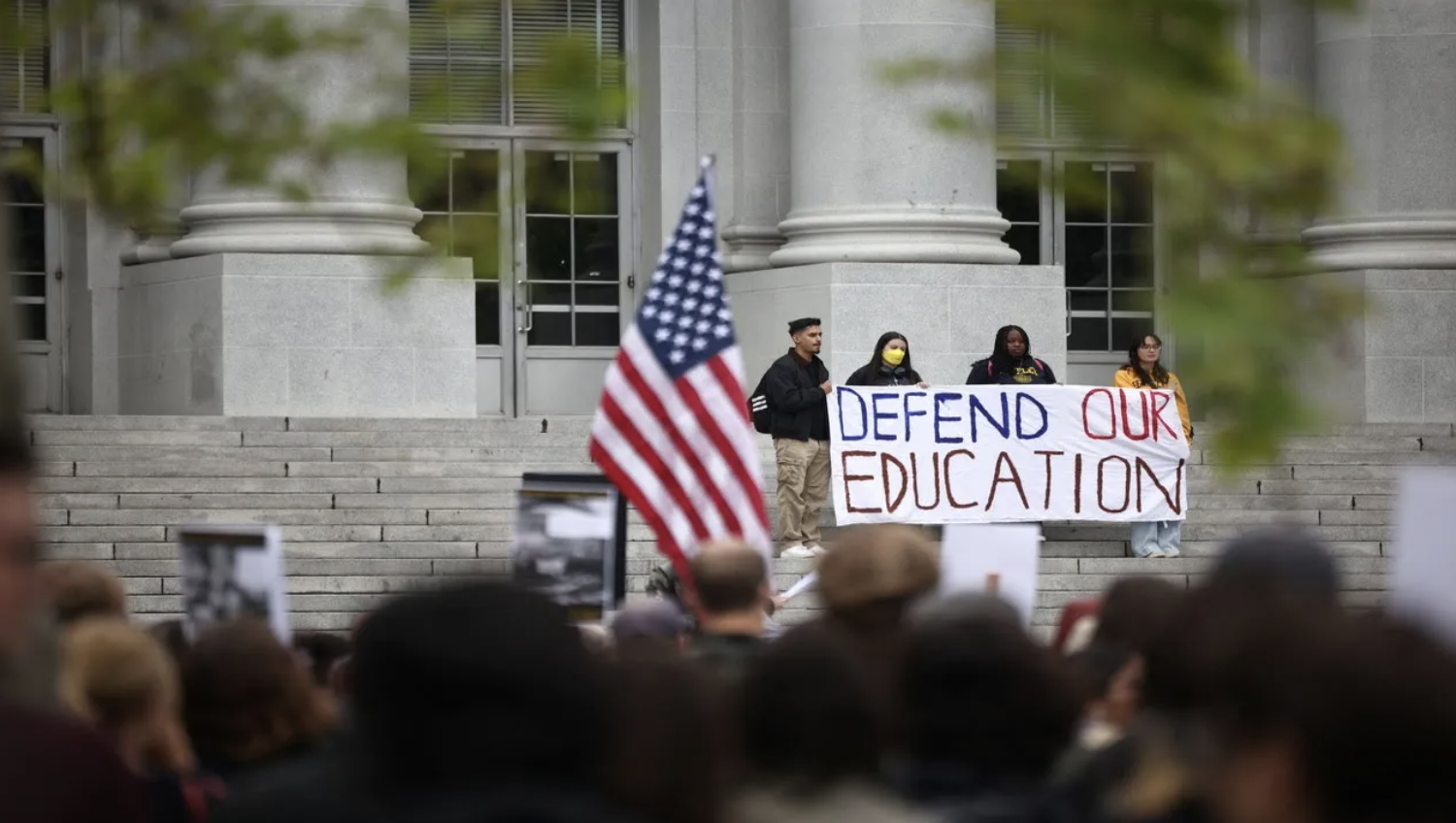 Students Protest for College Education
